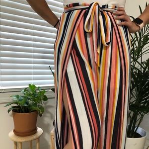 High waisted colorful pants